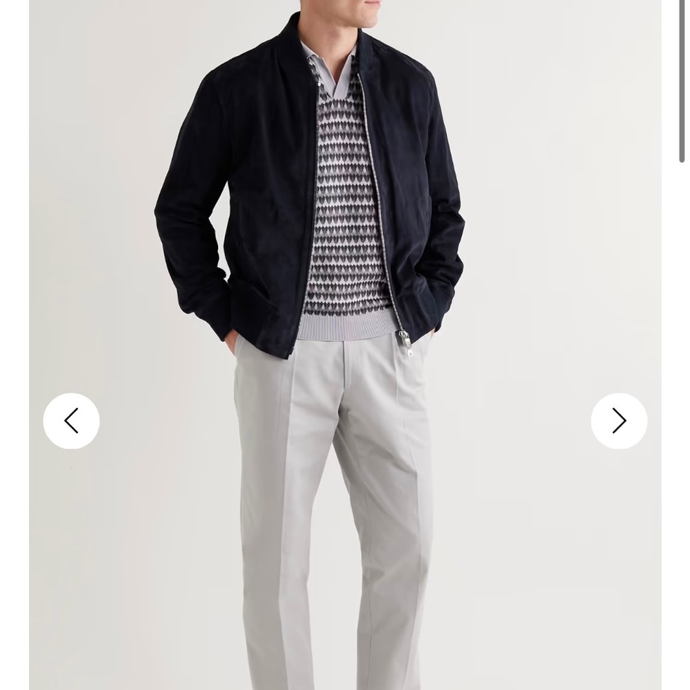 Mr. Porter suede bomber jacket